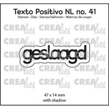 Crealies Texto Positivo Stansen Dutch Geslaagd (POSNL41)
