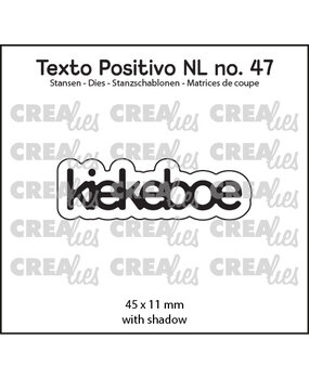 Crealies Texto Positivo Dies Dutch Kiekeboe (POSNL47)