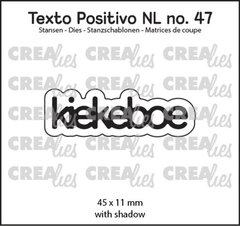 Crealies Texto Positivo Stansen Dutch Kiekeboe (POSNL47)
