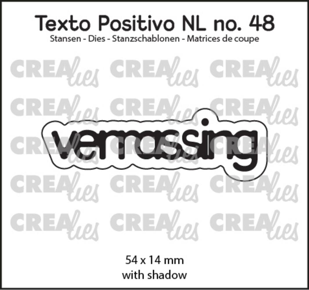 Crealies Texto Positivo Dies Dutch Verrassing (POSNL48)