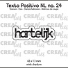 Crealies Texto Positivo Dies Dutch Hartelijk (POSNL24)