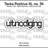 Crealies Texto Positivo Dies Dutch Uitnodiging (POSNL34) Crealies Texto Positivo Dies Dutch Uitnodiging (POSNL34)