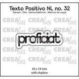 Crealies Texto Positivo Dies Dutch Proficiat (POSNL32)