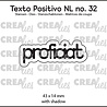 Crealies Texto Positivo Stansen Dutch Proficiat (POSNL32)