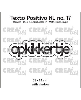 Crealies Texto Positivo Dies Dutch Opkikkertje (POSNL17)