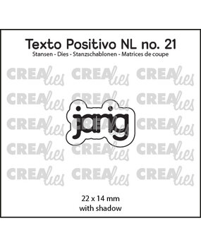 Crealies Texto Positivo Dies Dutch Jarig (POSNL21)