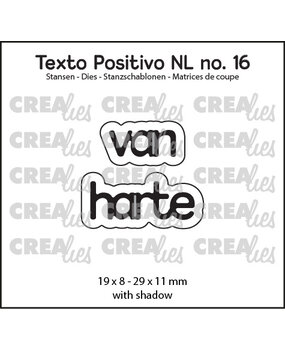 Crealies Texto Positivo Stansen Dutch Van Harte (POSNL16)