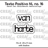 Crealies Texto Positivo Dies Dutch Van Harte (POSNL16)