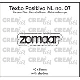 Crealies Texto Positivo Stansen Dutch Zomaar (POSNL07)