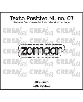 Crealies Texto Positivo Dies Dutch Zomaar (POSNL07)