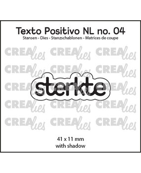 Crealies Texto Positivo Dies Dutch Sterkte (POSNL04)