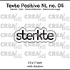 Crealies Texto Positivo Stansen Dutch Sterkte (POSNL04)
