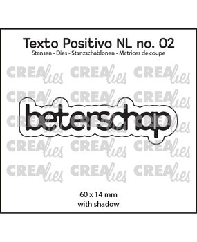 Crealies Texto Positivo Dies Dutch Beterschap (POSNL02)