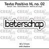 Crealies Texto Positivo Stansen Dutch Beterschap (POSNL02)