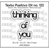 Crealies Texto Positivo Stansen English Thinking Of You (POSEN122)