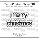 Crealies Texto Positivo Stansen English Merry Christmas (POSEN101)