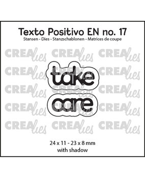 Crealies Texto Positivo Dies English Take Care (POSEN17)