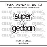 Crealies Texto Positivo Dies Dutch Super Gedaan (POSNL123)