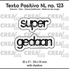 Crealies Texto Positivo Stansen Dutch Super Gedaan (POSNL123)