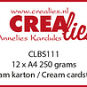 Crealies Basis A4 Cream Karton 250gr (12pcs) (CLBS111)