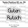 Crealies Texto Positivo Stansen German Guten Rutsch (POSDE114)