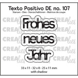 Crealies Texto Positivo Dies German Frohes Neues Jahr (POSDE107)