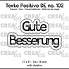 Crealies Texto Positivo Stansen German Gute Besserung (POSDE102)