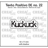 Crealies Texto Positivo Stansen German Kuckuck (POSDE22)