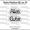 Crealies Texto Positivo Stansen German Alles Gute (POSDE10) Crealies Texto Positivo Stansen German Alles Gute (POSDE10)