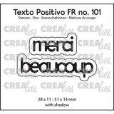 Crealies Texto Positivo Stansen French Merci Beaucoup (POSFR101)