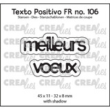 Crealies Texto Positivo Stansen French Meilleurs Voeux (POSFR106)