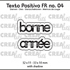 Crealies Texto Positivo Stansen French Bonne Année (POSFR04)