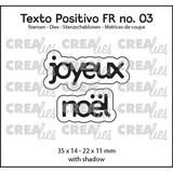 Crealies Texto Positivo Stansen French Joyeux Noël (POSFR03)