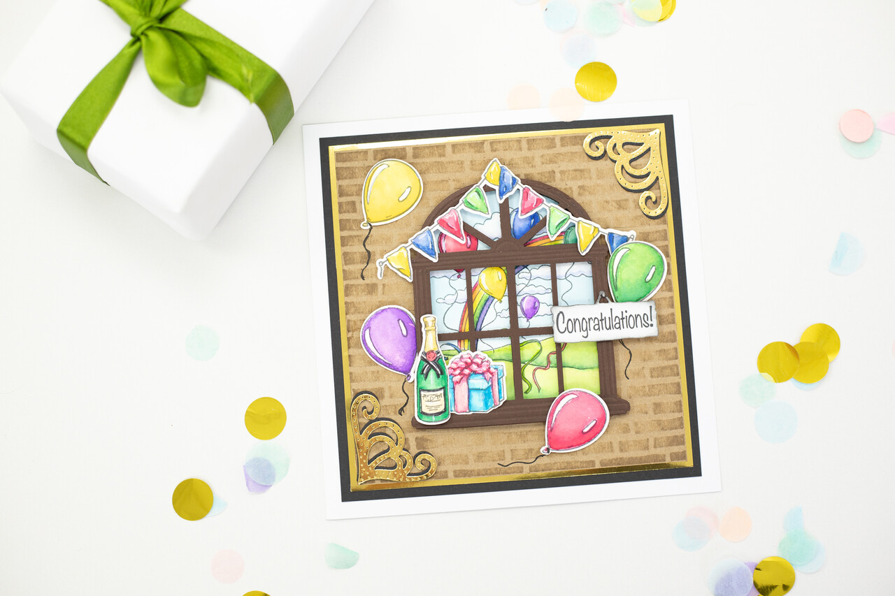 Crafter's Companion Through the Window Stamp & Die Celebrations Window (SD-TW-STD-CELWI) Crafter's Companion Through the Window Stamp & Die Celebrations Window (SD-TW-STD-CELWI)