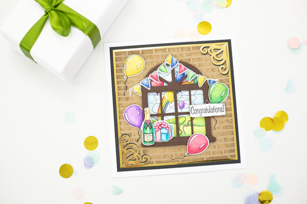 Crafter's Companion Through the Window Stamp & Die Celebrations Window (SD-TW-STD-CELWI) Crafter's Companion Through the Window Stamp & Die Celebrations Window (SD-TW-STD-CELWI)