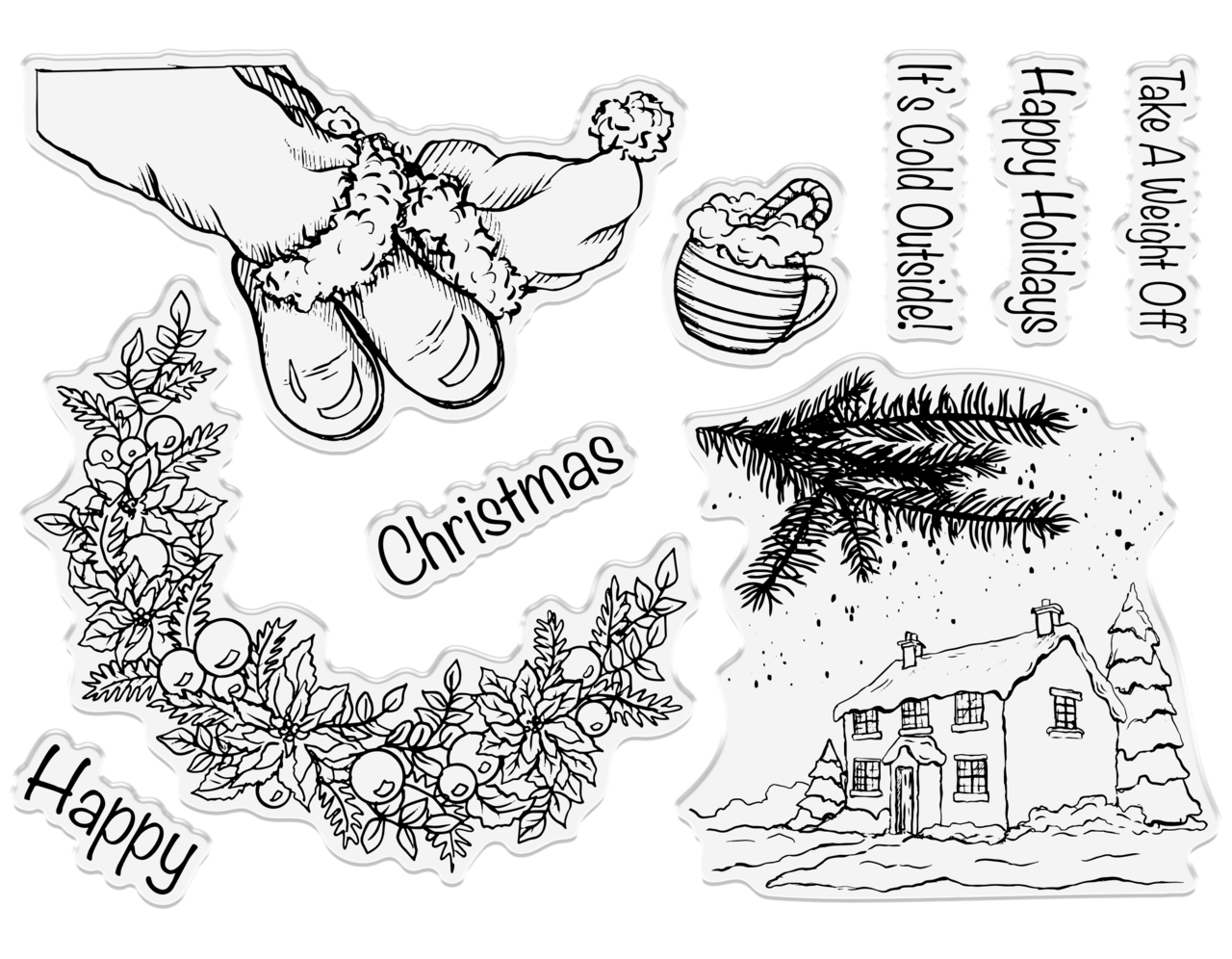 Crafter's Companion Through the Window Stamp & Die Christmas Window (SD-TW-STD-CHRWI)