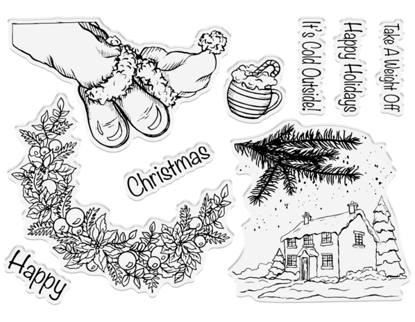 Crafter's Companion Through the Window Stamp & Die Christmas Window (SD-TW-STD-CHRWI)