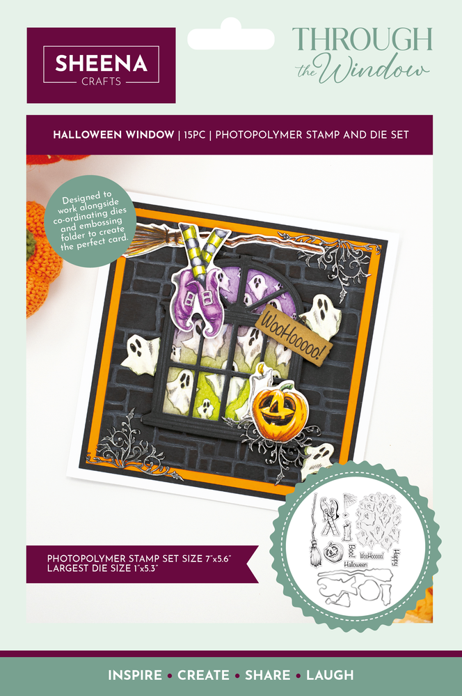 Crafter's Companion Through the Window Stamp & Die Halloween Window (SD-TW-STD-HALWI)