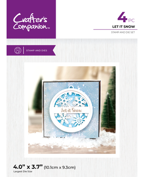 Crafter's Companion Christmas Scene Stamp & Die Let it Snow (CC-STD-LESN)