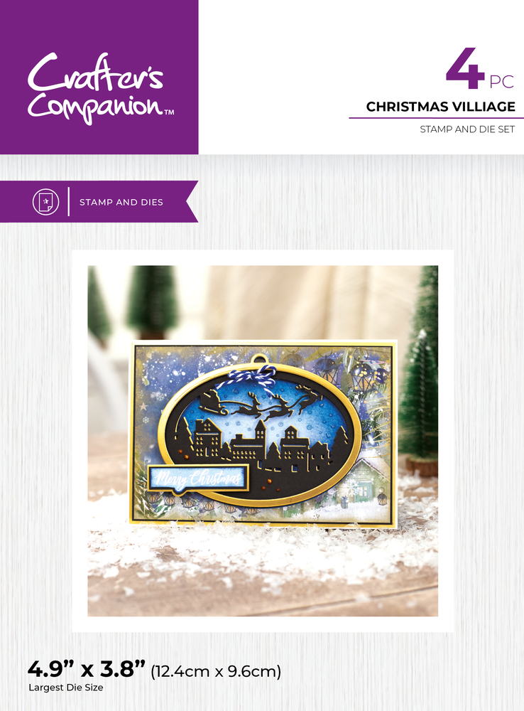 Crafter's Companion Christmas Scene Stamp & Die Christmas Village (CC-STD-CHVI) Crafter's Companion Christmas Scene Stamp & Die Christmas Village (CC-STD-CHVI)