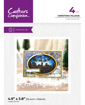 Crafter's Companion Christmas Scene Stamp & Die Christmas Village (CC-STD-CHVI)