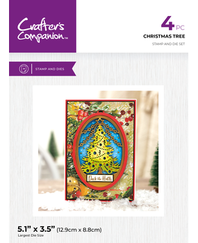 Crafter's Companion Christmas Scene Stamp & Die Christmas Tree (CC-STD-CHTR)