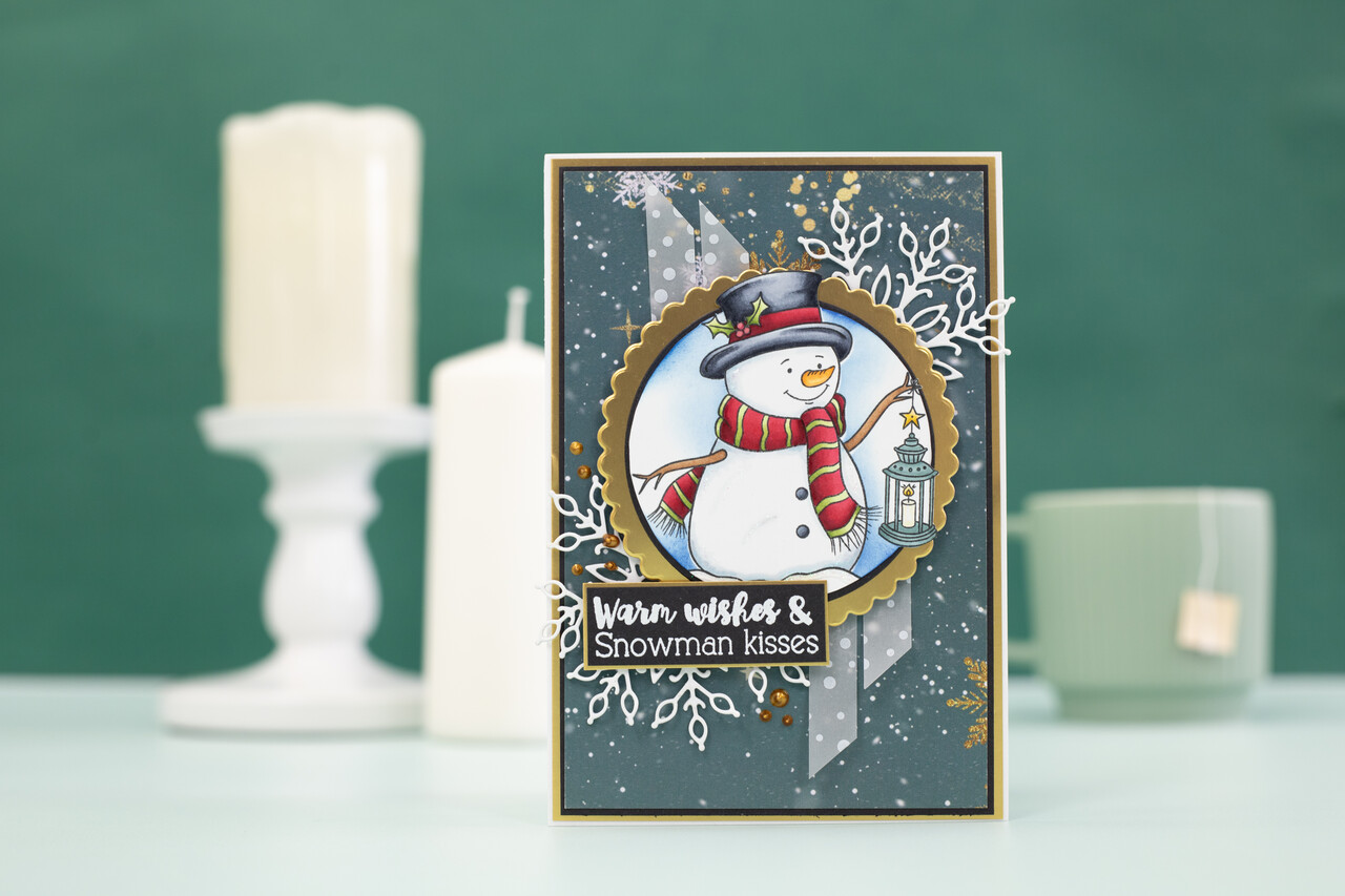 Crafter's Companion Cute Christmas Characters Clear Stamp Snowman Kisses (CC-STP-SNKI) Crafter's Companion Cute Christmas Characters Clear Stamp Snowman Kisses (CC-STP-SNKI)