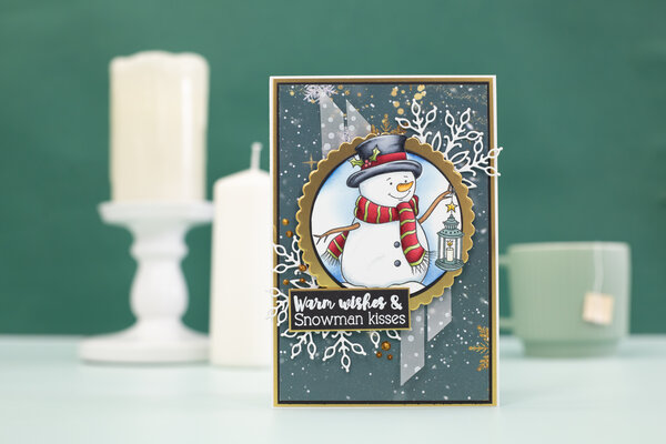 Crafter's Companion Cute Christmas Characters Clear Stamp Snowman Kisses (CC-STP-SNKI) Crafter's Companion Cute Christmas Characters Clear Stamp Snowman Kisses (CC-STP-SNKI)