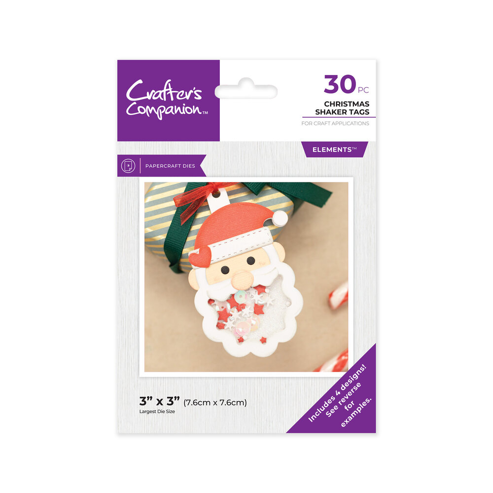 Crafter's Companion Christmas Shaker Tags Metal Die Elements (CC-MD-ELE-CHST)