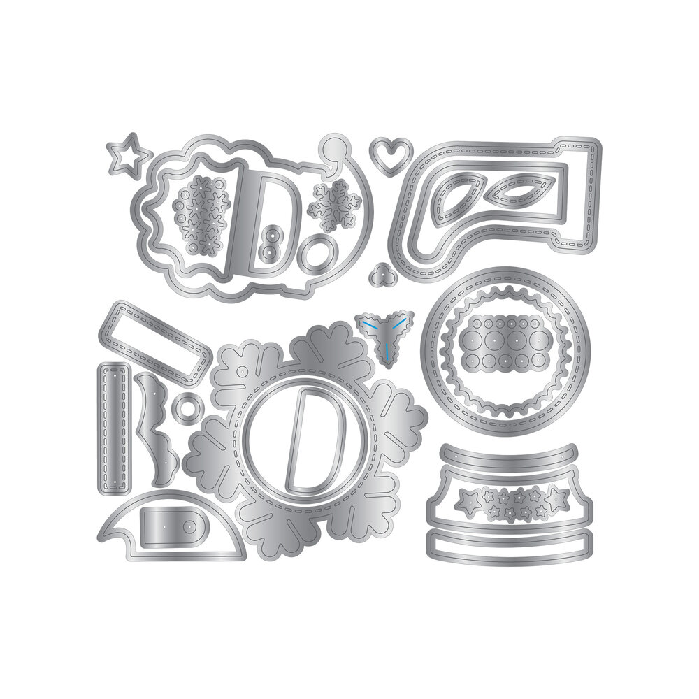 Crafter's Companion Christmas Shaker Tags Metal Die Elements (CC-MD-ELE-CHST)