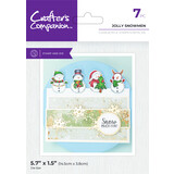 Crafter's Companion Festive Edge Stamp & Dies Jolly Snowman (CC-STD-JOSN)