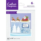 Crafter's Companion Festive Edge Stamp & Dies Santa's Sleigh (CC-STD-SASL)