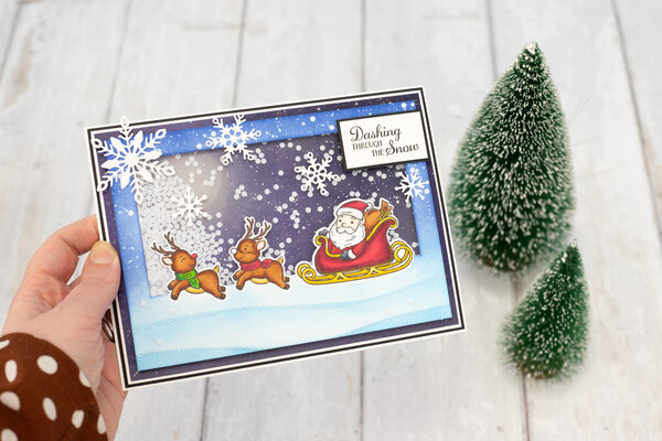 Crafter's Companion Festive Edge Stamp & Dies Santa's Sleigh (CC-STD-SASL) Crafter's Companion Festive Edge Stamp & Dies Santa's Sleigh (CC-STD-SASL)