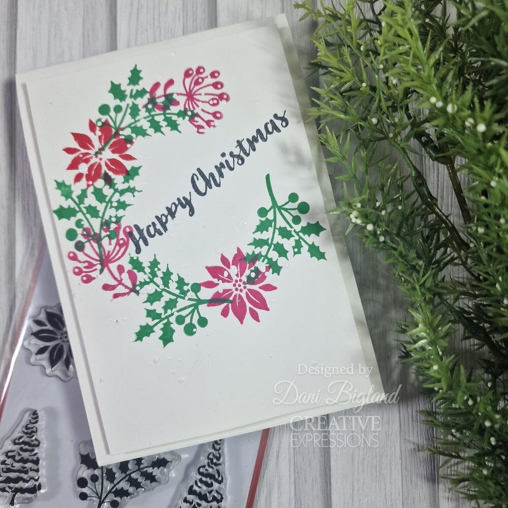 Woodware Paintable Baubles Peardrops Clear Stamps (JGS870) (OUTLET)